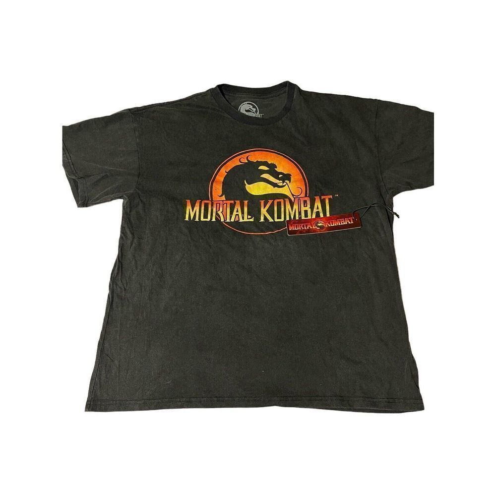 NWT Mortal Kombat Men's Short Sleeve T Shirt New-Vintage‎ Fade Logo Size XL
